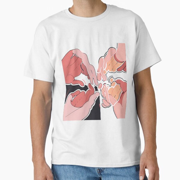 Pink Clouds Whimsical Celebration Joyful Festive Characters Colorful Classic T-Shirt