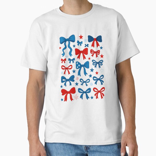4th of July Shirts for Girls Coquette Bow Women American Classic T-Shirt