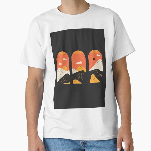 Naure Landscape Illustration Classic T-Shirt
