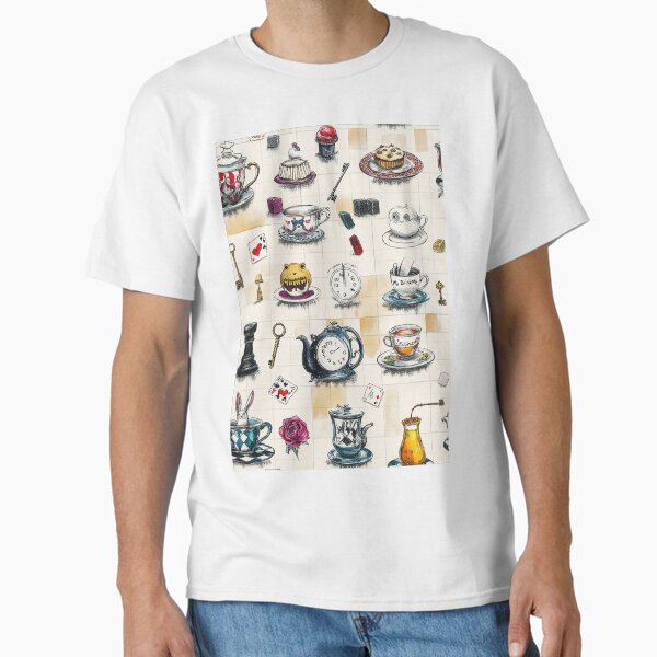 Surreal Tea Table Full Of Magical Details Classic T-Shirt