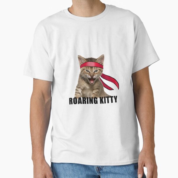 ROARING KITTY dfv deepfuckingvalue, keith gill sticker wsb  Classic T-Shirt