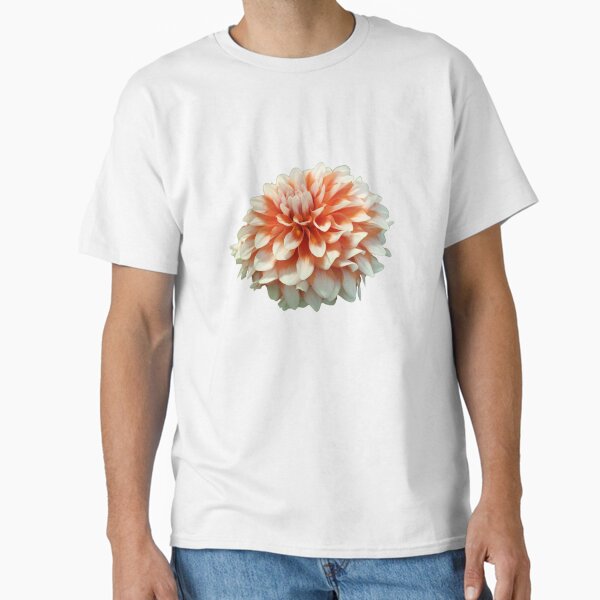 Coral Dahlia Bloom Classic T-Shirt