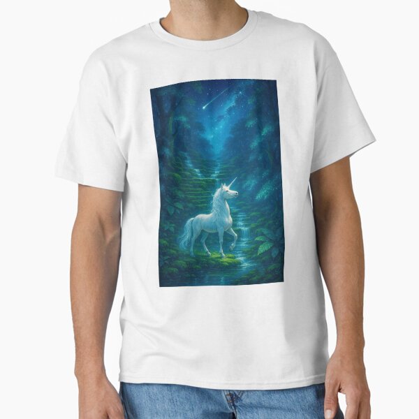 The Unicorn Series (1/2) - Starlit Path of the Mystic Unicorn Classic T-Shirt