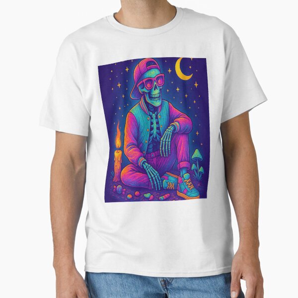 Spooky Grove: Skeleton Lounge Classic T-Shirt