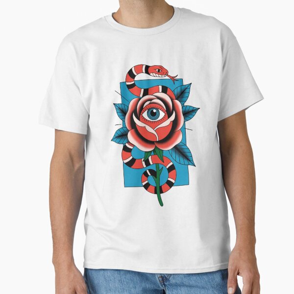Snake and rose Classic T-Shirt
