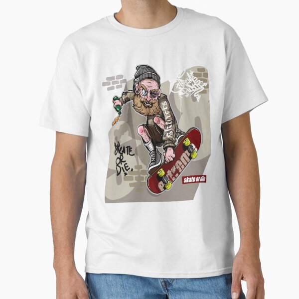 Rough Skater with Broken Beer Classic T-Shirt