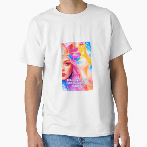 Digital Art with Inspiring Quote Classic T-Shirt