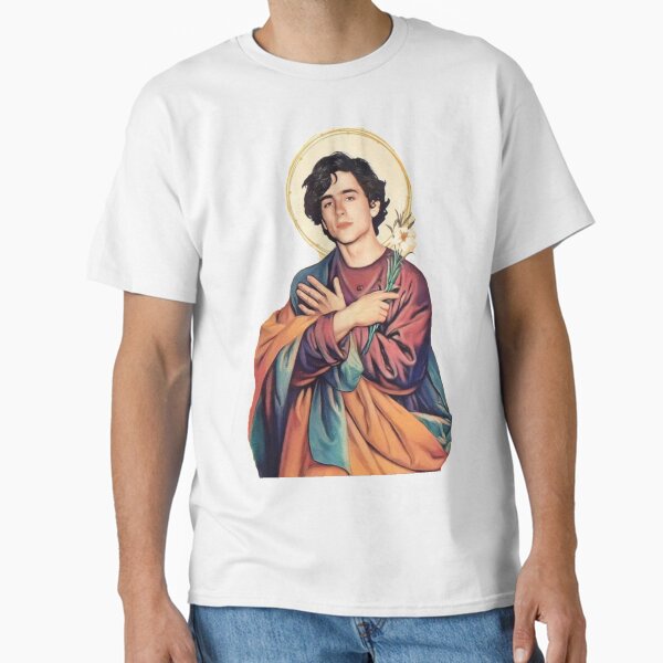 Timothee Chalamet Saint/God Sticker Classic T-Shirt