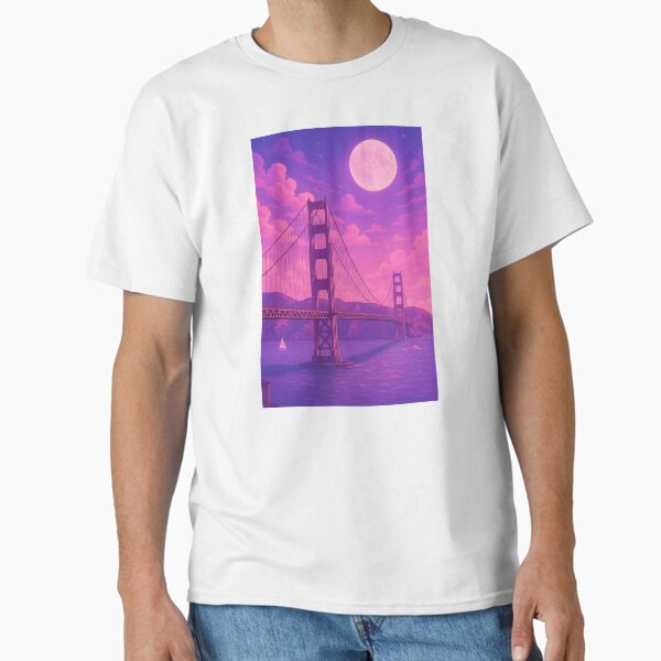 Golden Gate Bridge Retro Aesthetic Classic T-Shirt