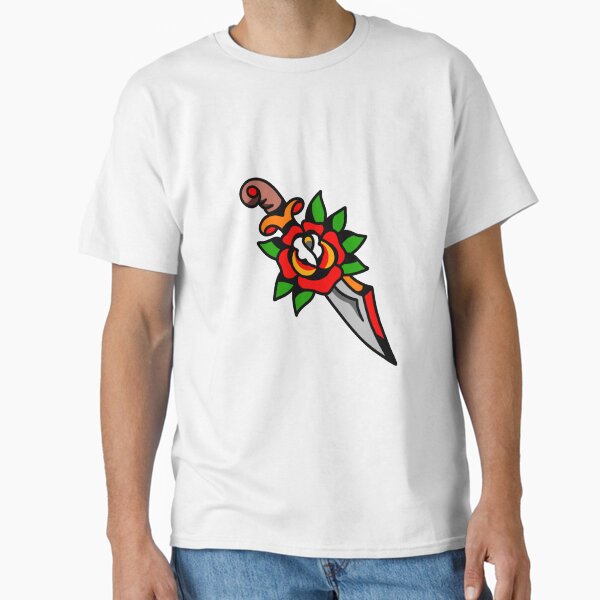 traditional rose and knife Classic T-Shirt