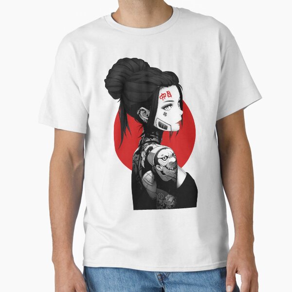 Vaporwave Cyberpunk Aesthetic Girl  Classic T-Shirt