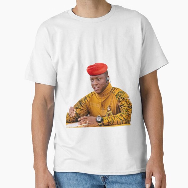President Ibrahim Traore Military Portrait - Burkina Faso Leader  Classic T-Shirt