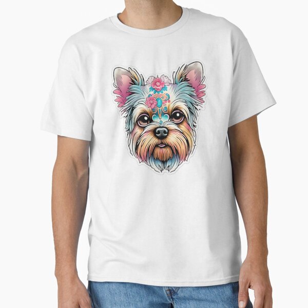 cute yorkshire terrier, fantasy artwork Classic T-Shirt
