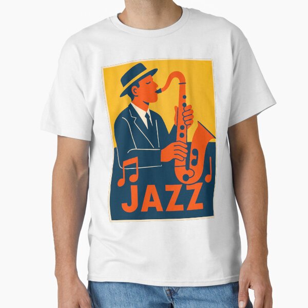 Copy of Blues & Jazz Upright Bass in colors Classic T-Shirt