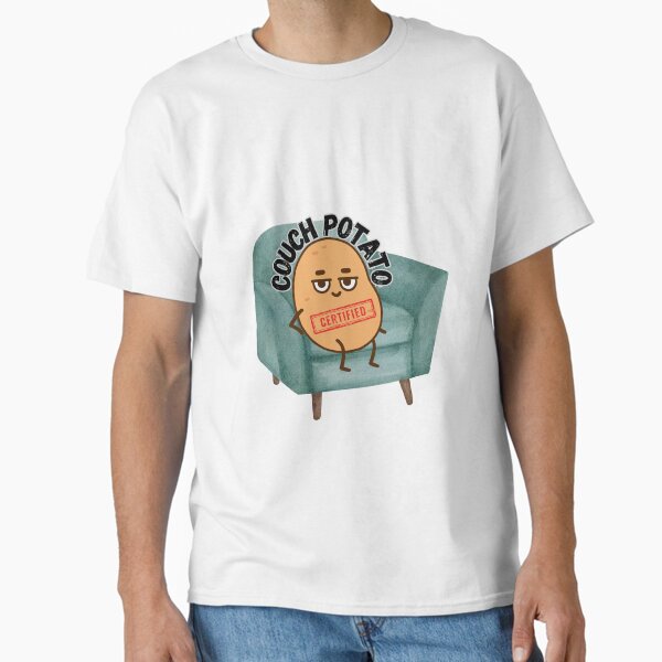 Couch potato certified funny lazy dad potato Classic T-Shirt