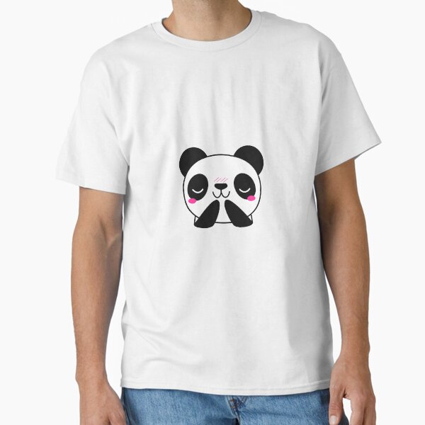 Cute Kawaii Panda Face Classic T-Shirt