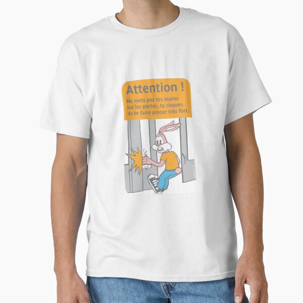 Serge the metro rabbit Sticker Classic T-Shirt