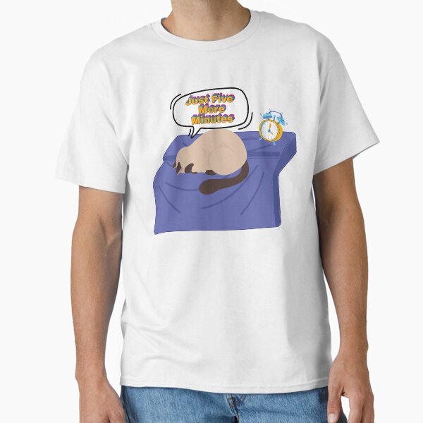 Just Five More Minutes - Lazy Animal Design Classic T-Shirt
