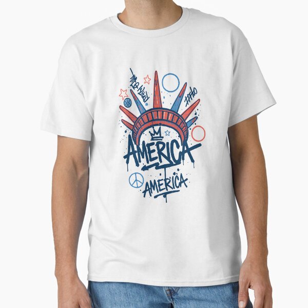 4th of July Statue of Liberty  Classic T-Shirt