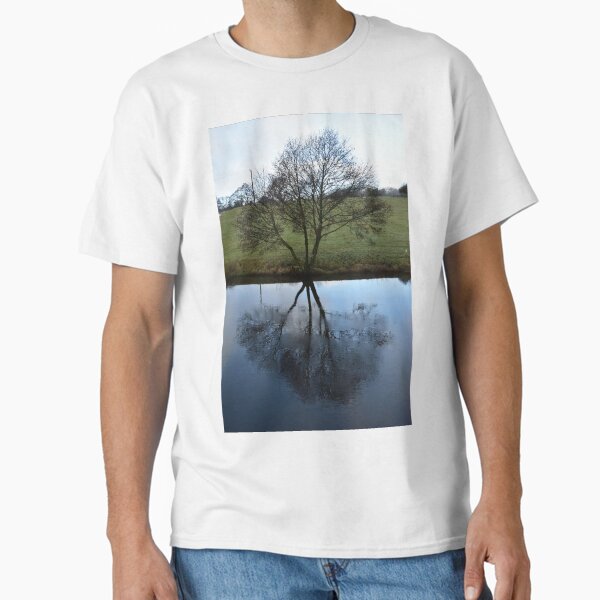 Tree reflected in ice Classic T-Shirt