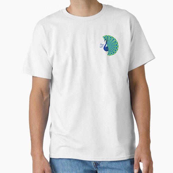 Stand tall! Affirmation with Graceful Peacock Classic T-Shirt