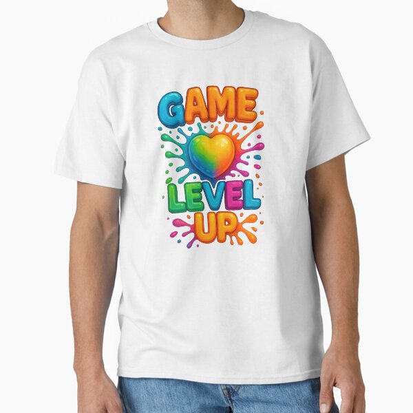 Game Level Up – Color Splash Edition Classic T-Shirt