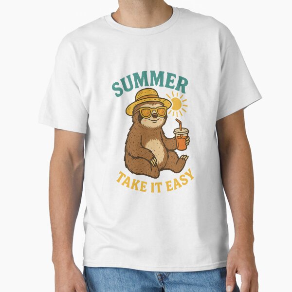 Chilling Summer Sloth – “Take It Easy” Design Classic T-Shirt