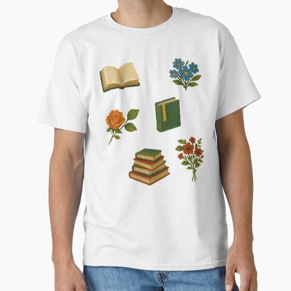 Book Flowers Vintage Pack Classic T-Shirt