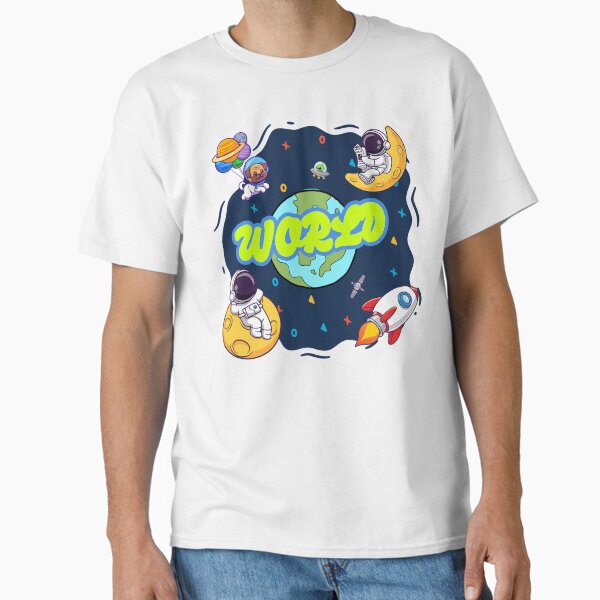 Whimsical Space World Classic T-Shirt