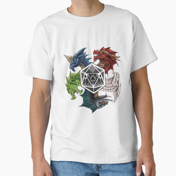 D&D Chromatic Dragon D20 Classic T-Shirt