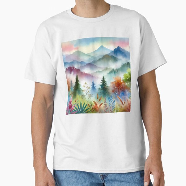 Waking Up Mountains Classic T-Shirt