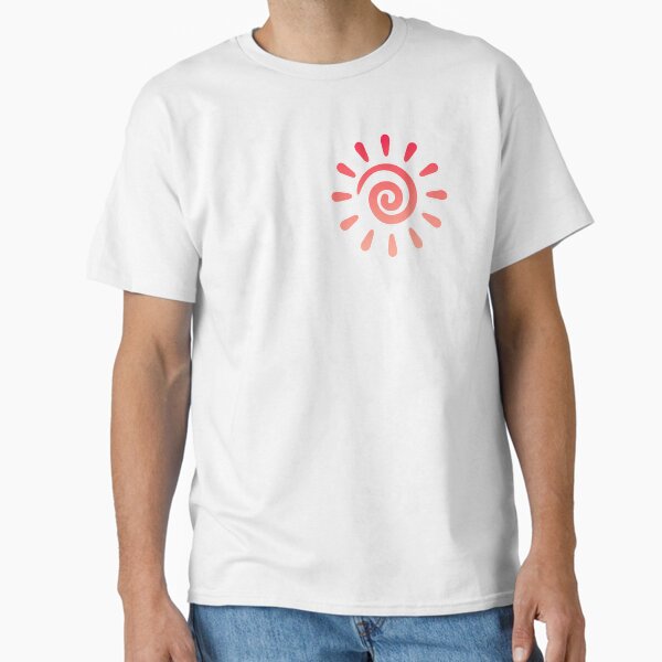 Artistic colorful sun at sunset pattern Classic T-Shirt
