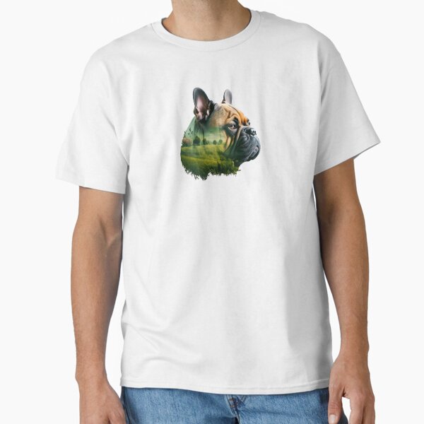 French Bulldog in Nature: Double Exposure Art Classic T-Shirt