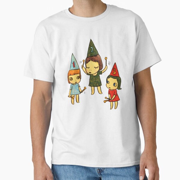 Yoshitomo Nara Three Little Girl Tshirt - Yoshitomo Nara Three Little Girl    Classic T-Shirt