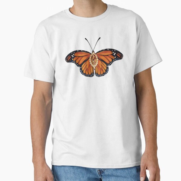 Birth Gemstone Butterfly (November) - Monarch Butterfly with Citrine Gemstone Classic T-Shirt