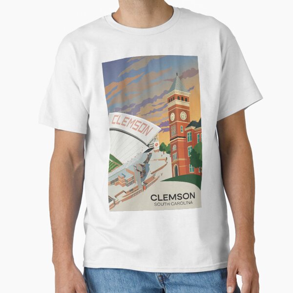 Clemson - Death Valley Football Stadium and Tillman Hall Classic T-Shirt