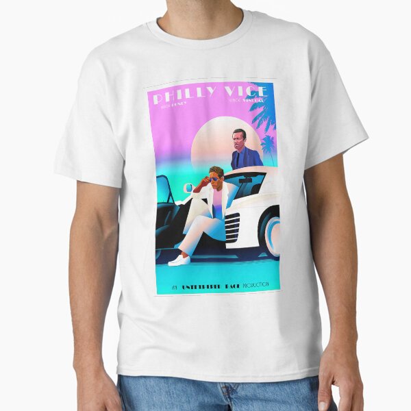 Philly Vice - Miami Vice Parody Featuring Hugh Honey & Vince Vinegar (Dennis & Mac from It’s Always Sunny) Classic T-Shirt