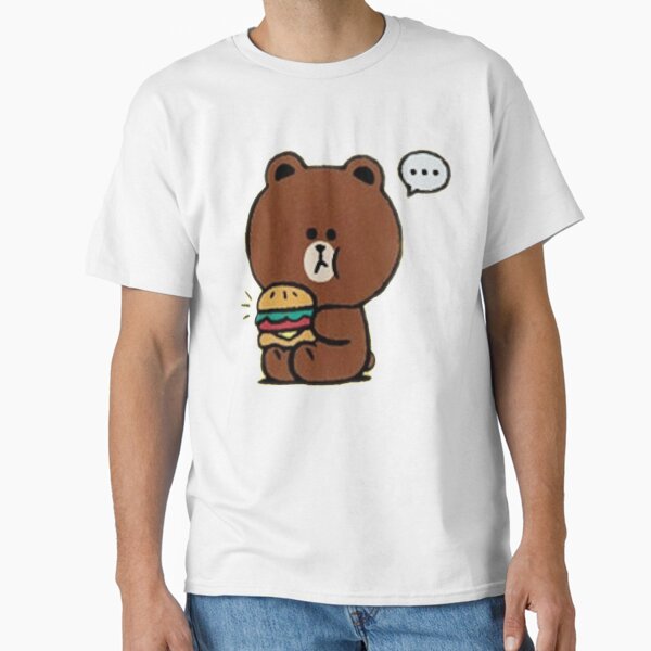 Brown - Eating a burger! Classic T-Shirt