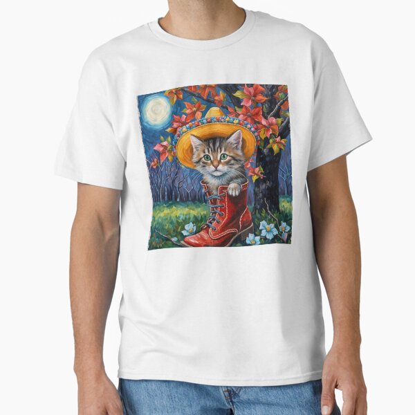 Sombrero Kitty In Boots Classic T-Shirt