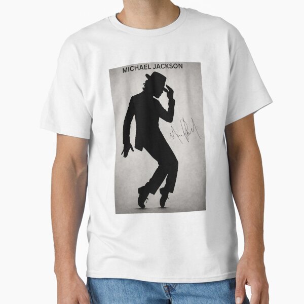 MICHAEL JACKSON WITH HIS SIGNATURE Classic T-Shirt