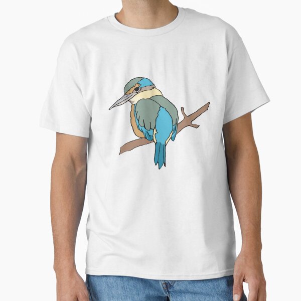 Jewel-Toned Kingfisher Illustration Classic T-Shirt