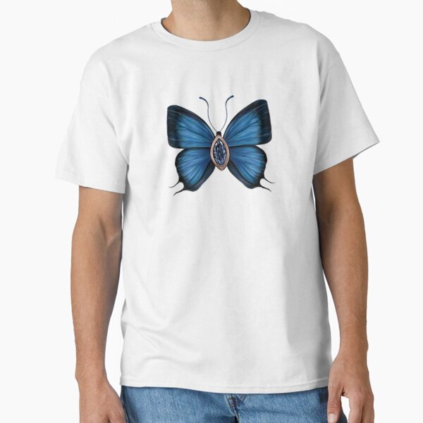 Birth Gemstone Butterfly (September) - Peacock Royal Butterfly with Sapphire Gemstone Classic T-Shirt