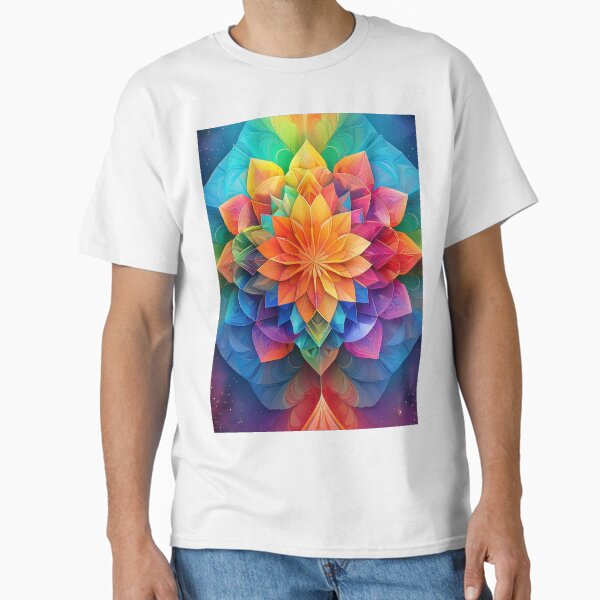 Beautiful and heavenly paper mandalas, kaleidoscope of shapes, origami Classic T-Shirt