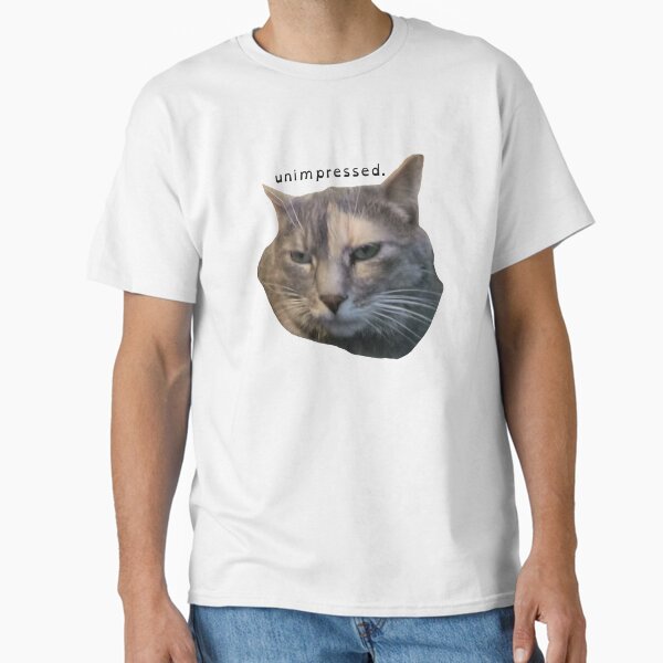 unimpressed cat meme Classic T-Shirt