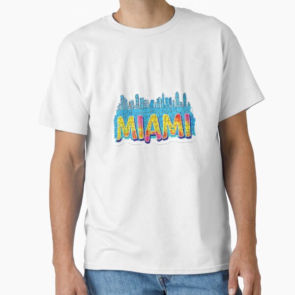 Miami Tropic Puzzle Burst Classic T-Shirt