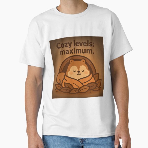Cute Cozy Squirrel Mole Blanket Forest Animal Art Classic T-Shirt