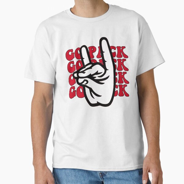 Go Pack Wolfpack Hand Symbol – Bold College Spirit Design Classic T-Shirt