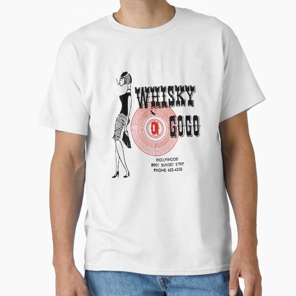 Whisky A Go-Go Vintage Poster Restoration | Digital Painting | Retro Band | Gig Poster Classic T-Shirt