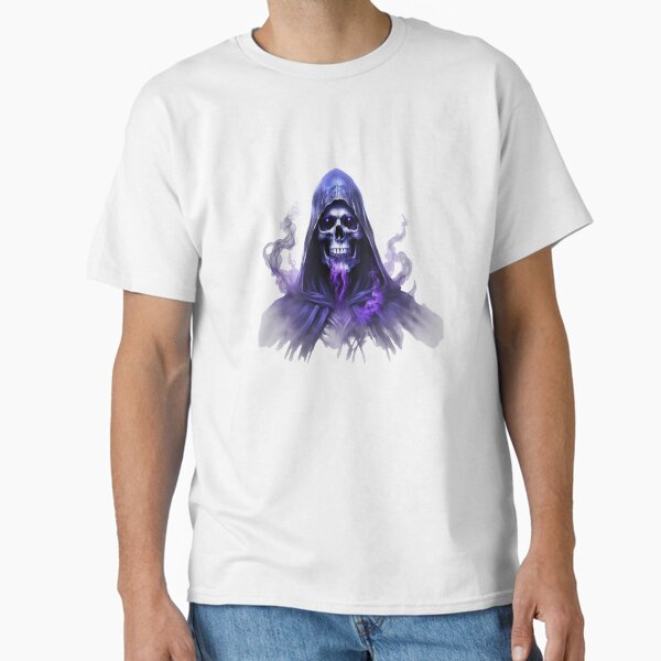 Shadow Reaper - Violet Gaze Dark Skull Art Classic T-Shirt