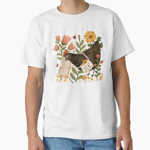 Chicken Reading a Book Classic T-Shirt